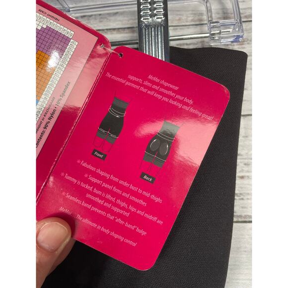 SlimMe by MeMoi High Waisted Thigh Shaper Black Size Large NEW Shapewear - Picture 5 of 10